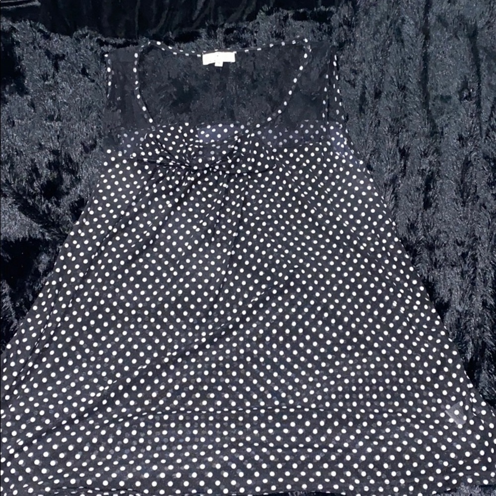 Black and white tank top